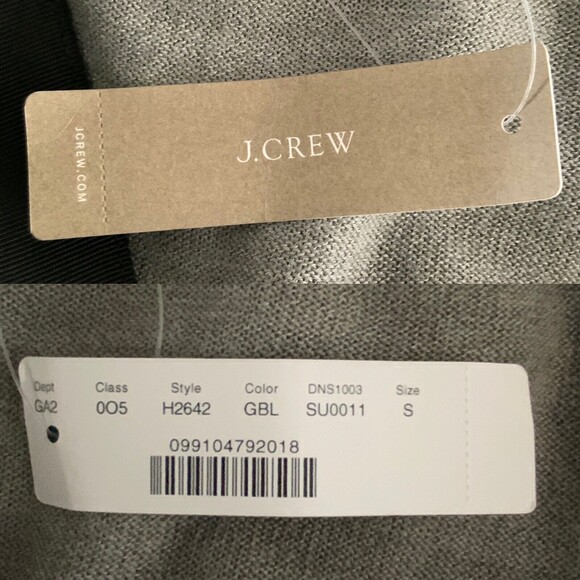 J. Crew Two Toned Sweater Long Sleeve Button Front FLAWED S - Picture 10 of 14